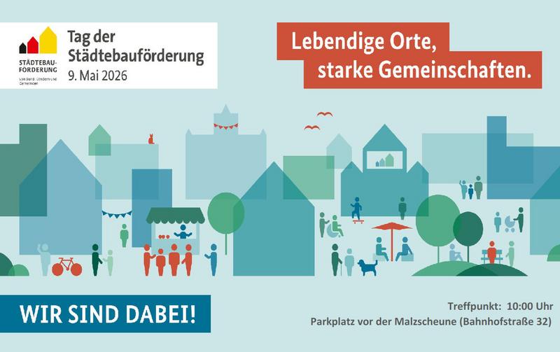 Plakat mit Treffpunkt Plakat mit Treffpunkt